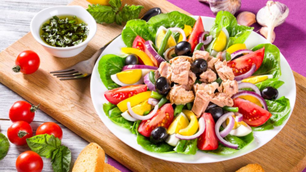 Bocconcini di tonno alla soia e verdure croccanti