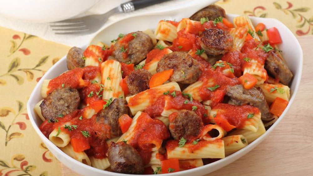 Rigatoni con salsiccia fresca