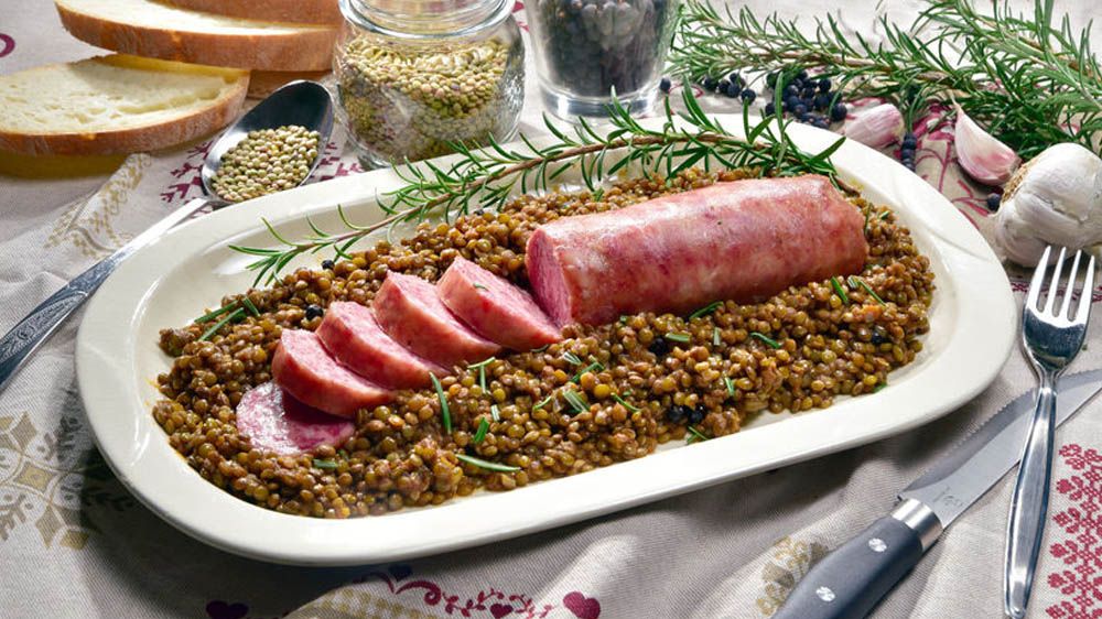 Cotechino con lenticchie