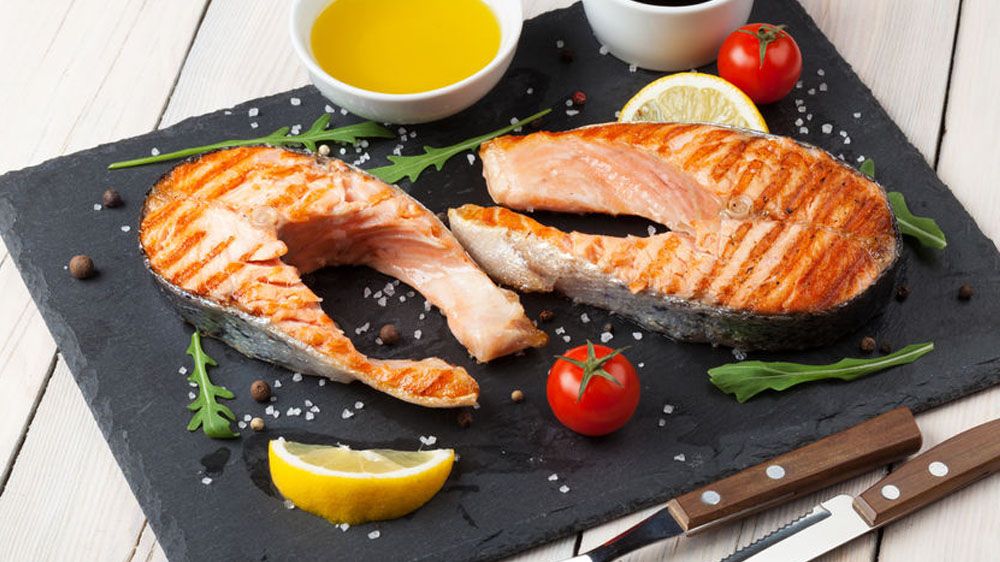 Tranci di salmone al limone