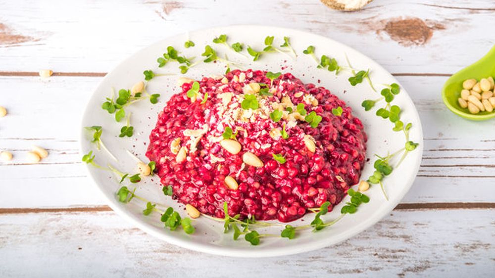 Risotto alla barbabietola
