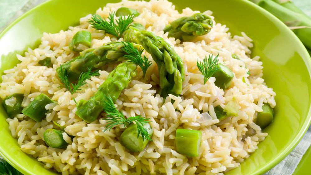 Risotto asparagi e speck