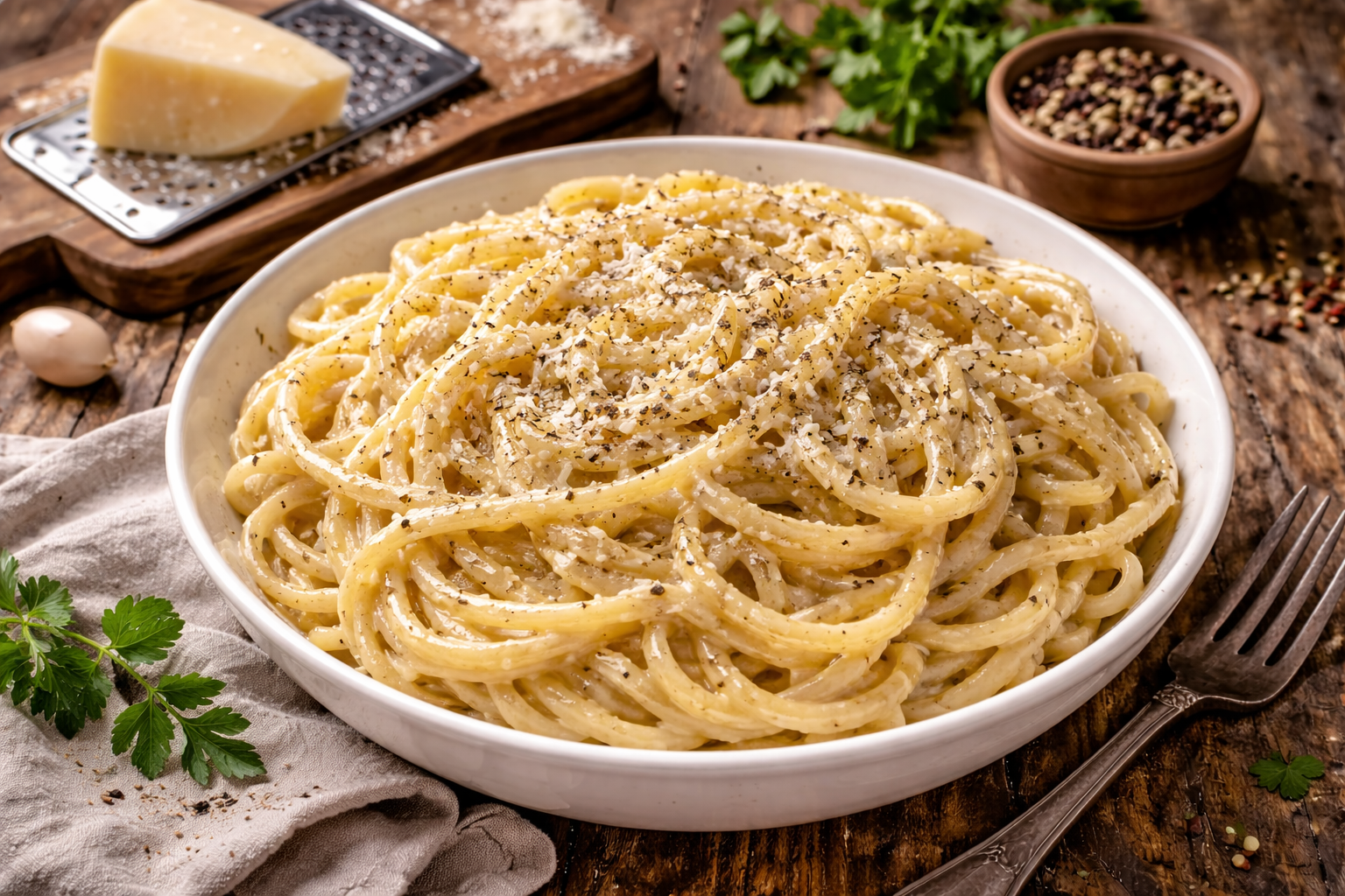Spaghetti cacio e pepe