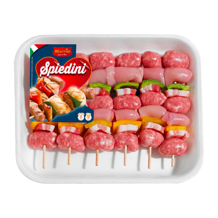 Spiedini di suino confezione famiglia Martini