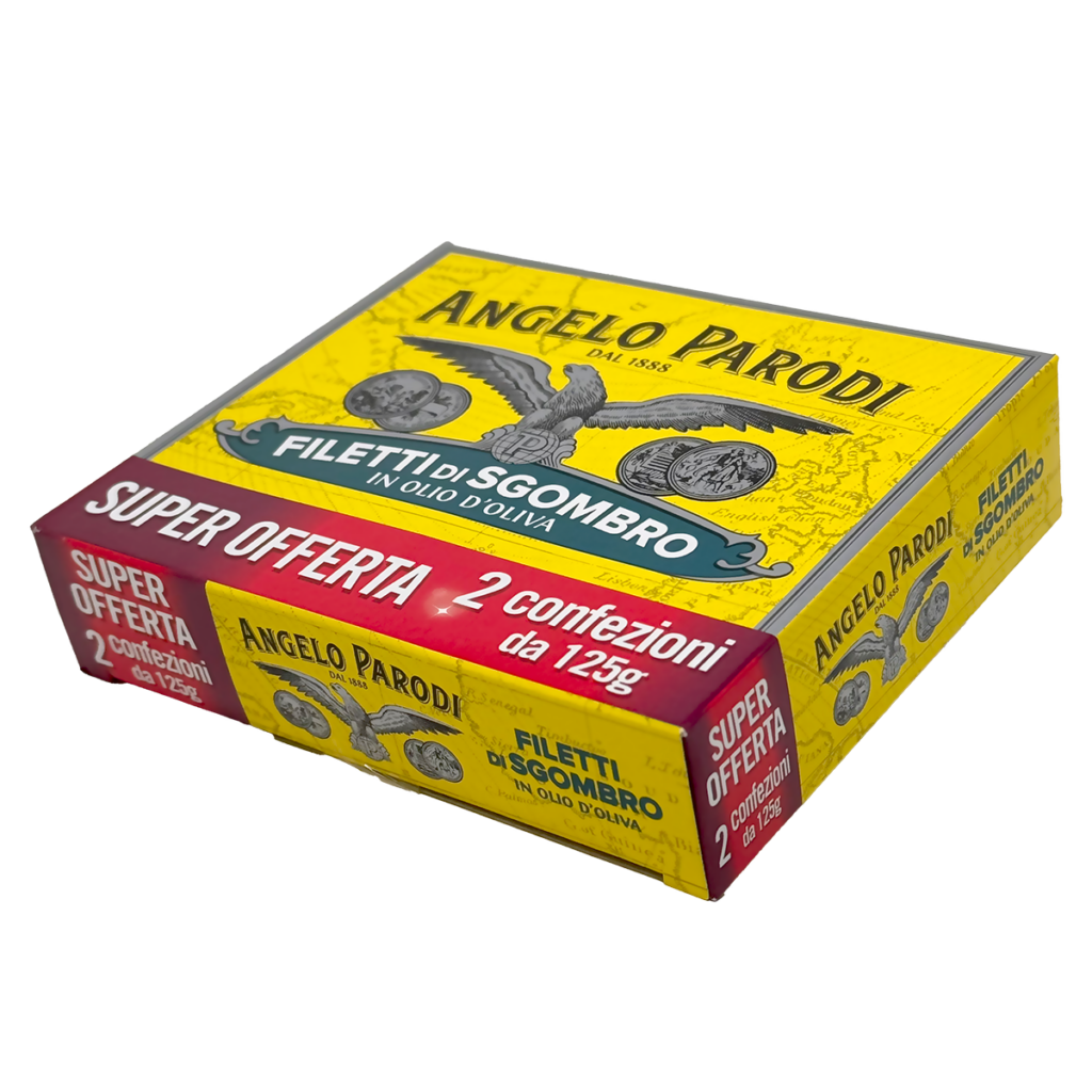filetto di sgombro all'olio di oliva
