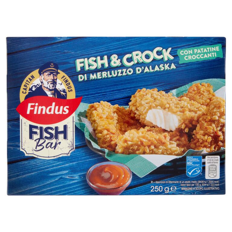 Fish Bar Fish&Crock di Merluzzo d'Alaska 250g