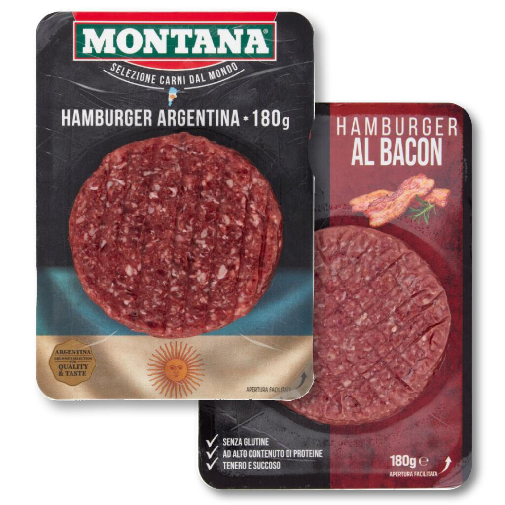 Hamburger Argentina Montana/Al bacon Fiorani 180g