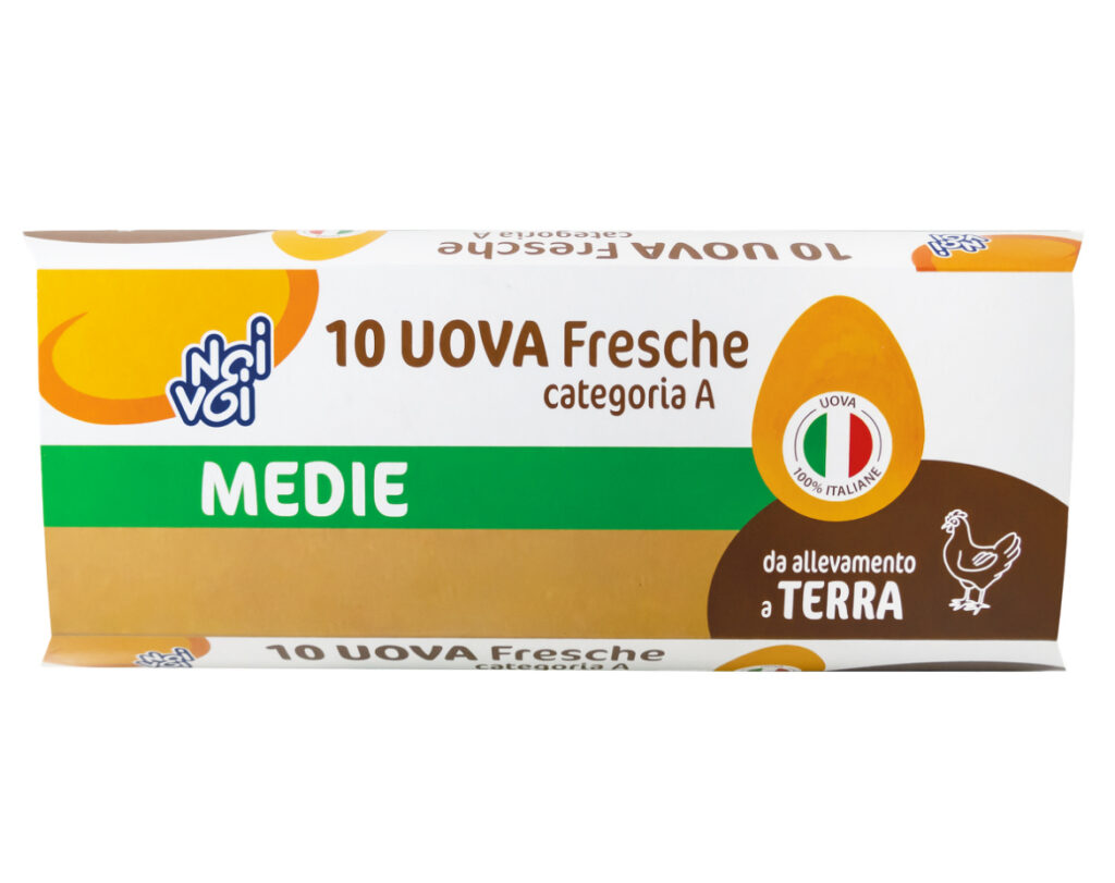 10 uova Medie da allevamento a terra Categoria A 