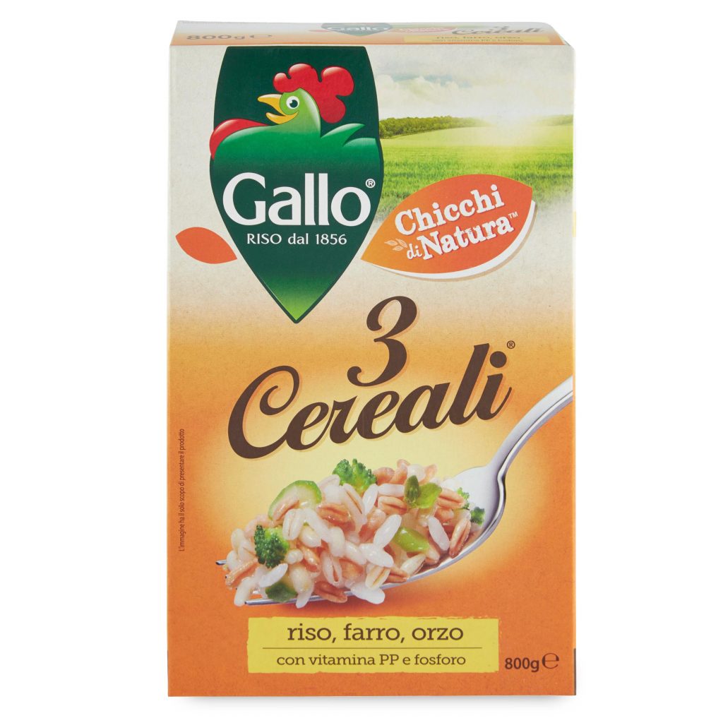 Riso 3 cereali riso, farro e orzo 800g Gallo D’Ambros Ipermercato