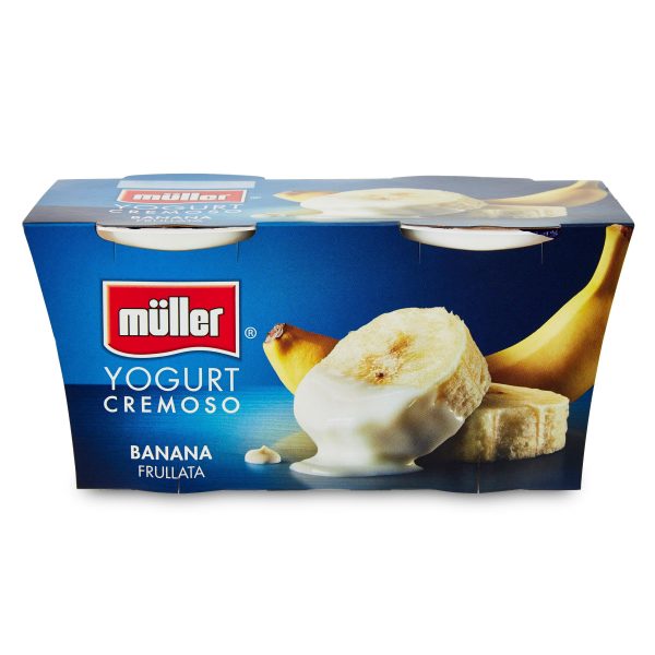 Yogurt banana frullata 2x125g Muller D’Ambros Ipermercato