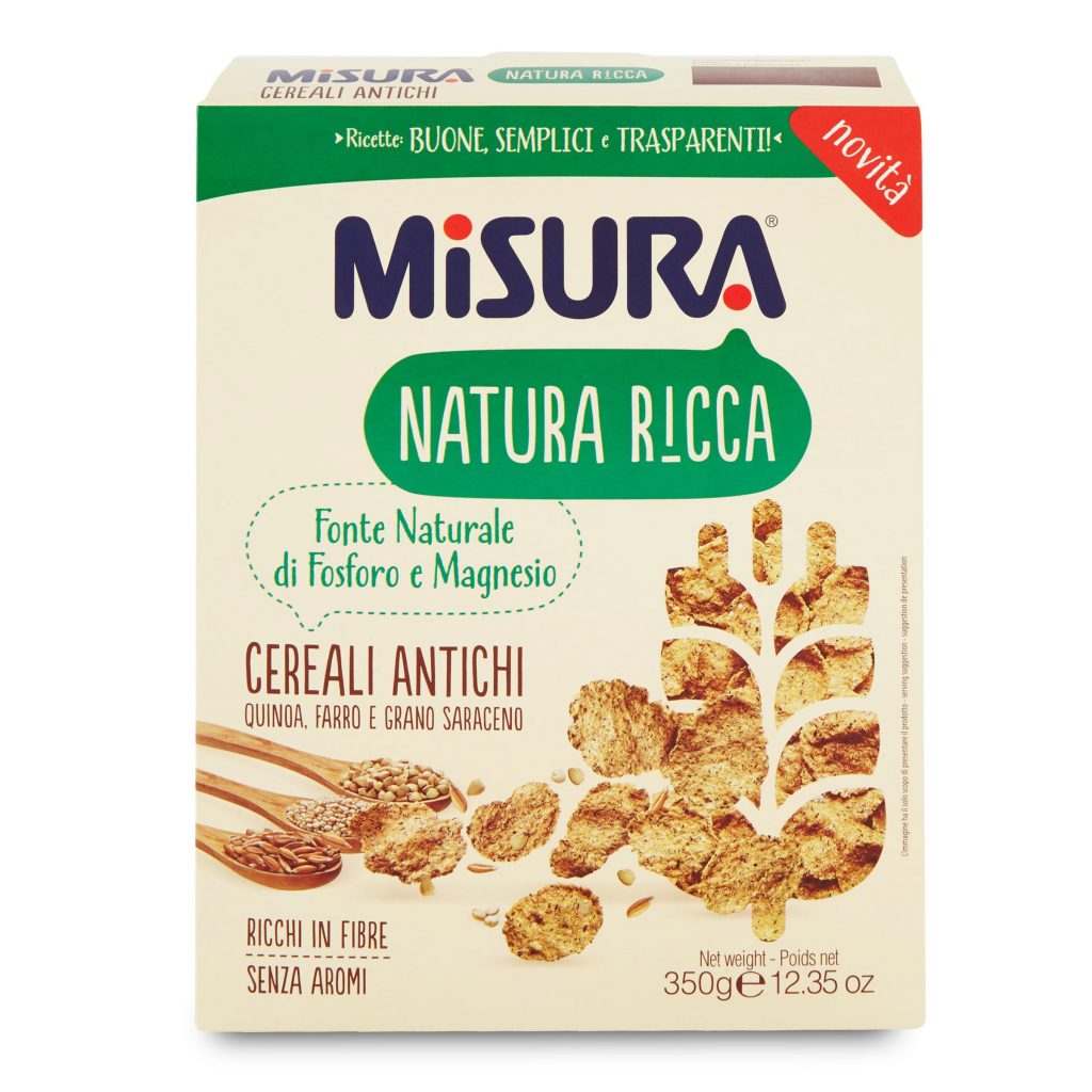 Cereali antichi natura ricca quinoa, farro e grano saraceno 350g Misura