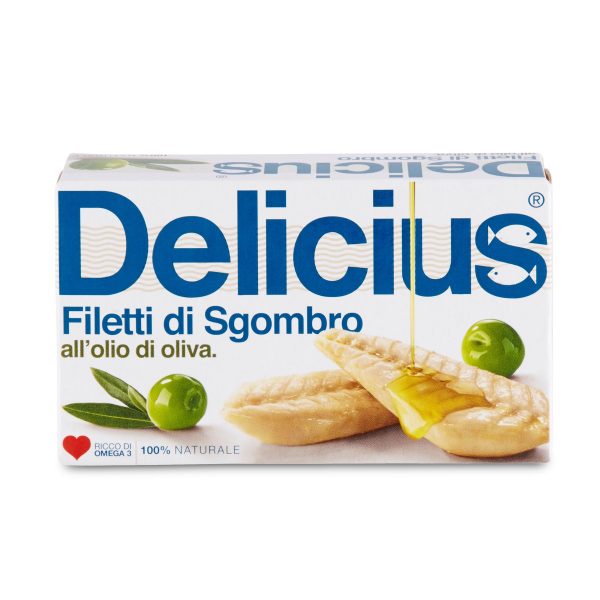 Filetti di sgombro all'olio di oliva 125g Delicius