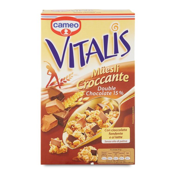 Muesli croccante double chocolate vitalis 300g Cameo D’Ambros Ipermercato