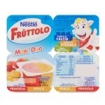 Fruttolo maxiduo fragola e pesca 4x100g Nestlé