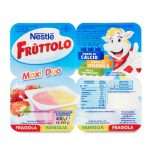 Fruttolo maxiduo fragola e vaniglia 4x100g Nestlé