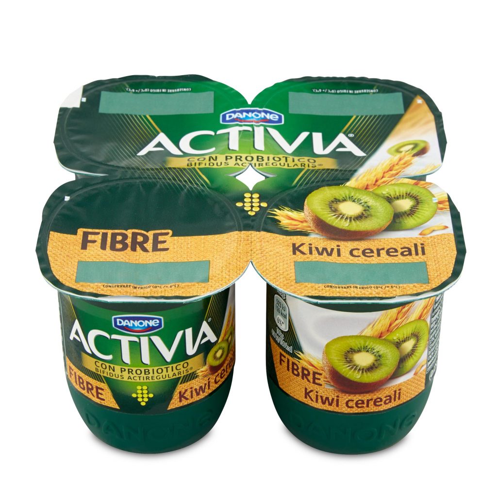 Yogurt Activia kiwi e cereali 4x125g Danone D’Ambros Ipermercato