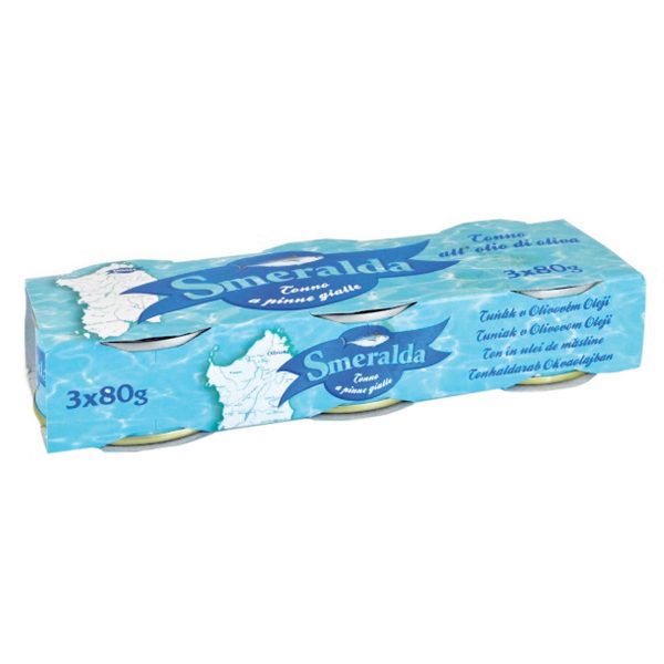 Tonno all'olio di oliva 3x70g Smeralda