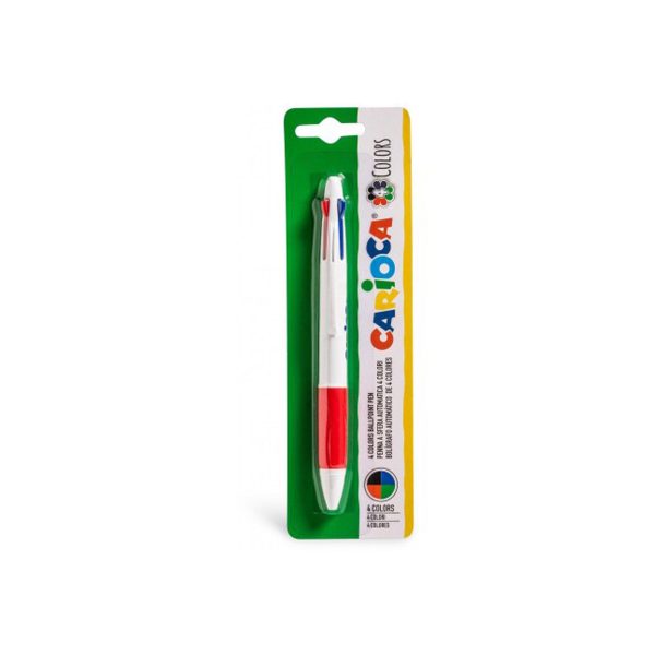 Penna a sfera 4 colori Carioca