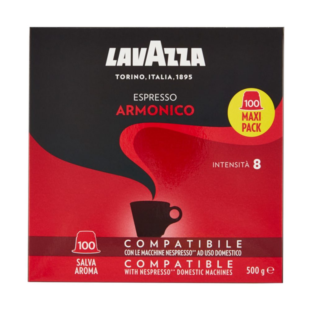 100 capsule maxi pack caffè espresso armonico Lavazza compatibile con