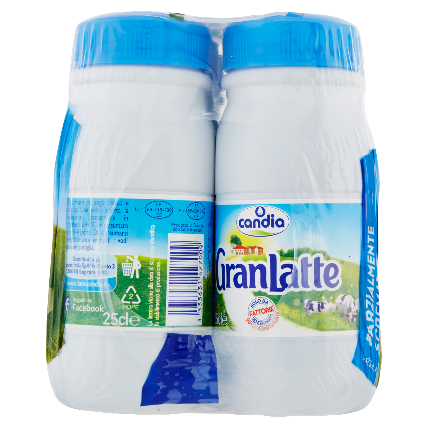 Gran Latte Candia Parzialmente Scremato cl 25x6 bottiglie D’Ambros