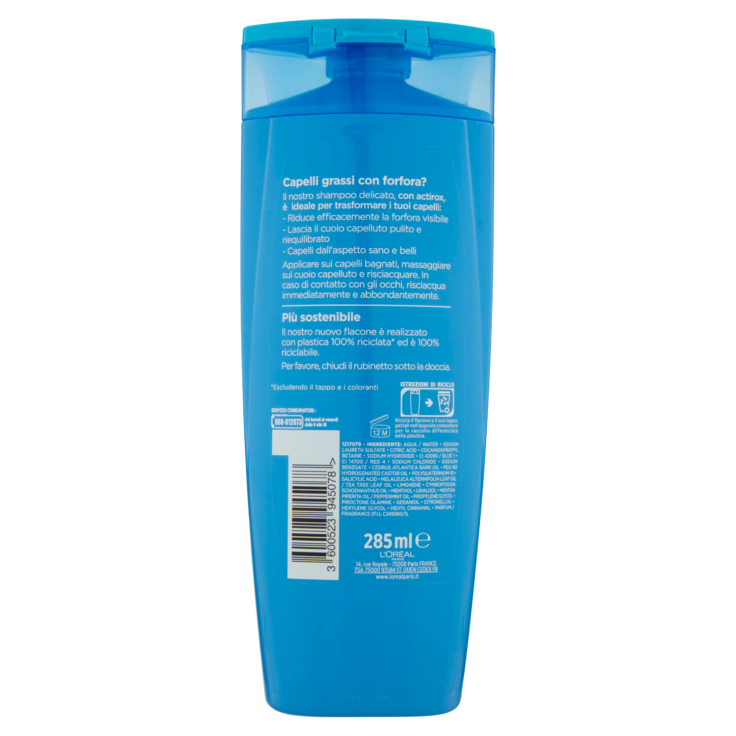 Shampoo Elvive antiforfora capelli grassi 285ml D’Ambros Ipermercato