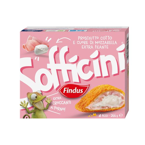 Sofficini prosciutto e mozzarella 4 pezzi 266g Findus D’Ambros
