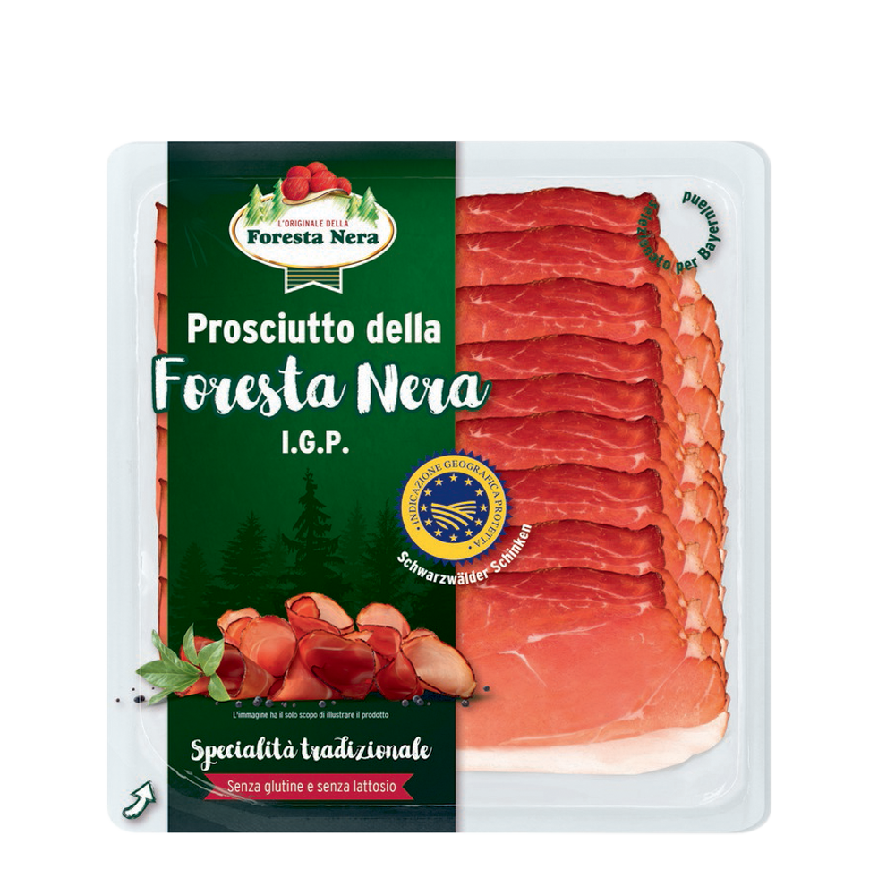 Prosciutto crudo a fette IGP 100g a fette della Foresta Nera D’Ambros Ipermercato