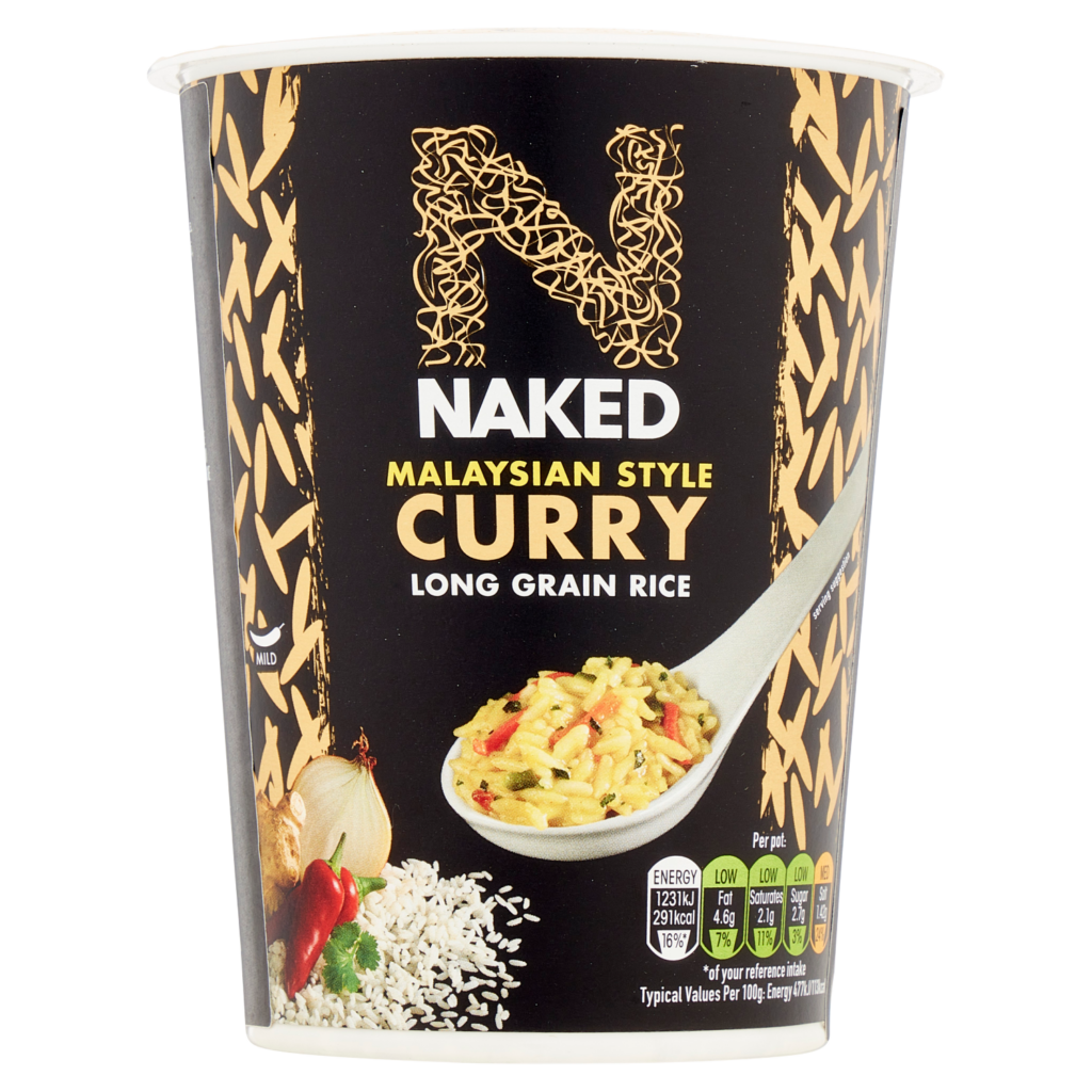 Riso Rice Malaysian Curry 78g Naked D’Ambros Ipermercato