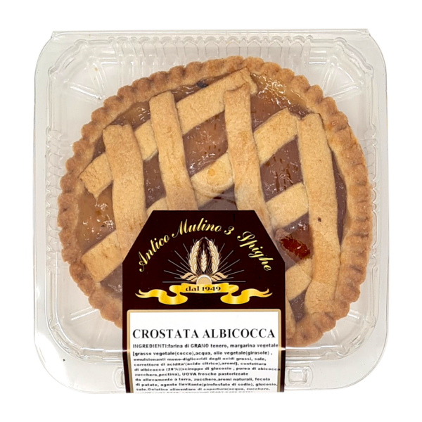 Crostata artigianale albicocca 380g Antico Mulino 3 Spighe