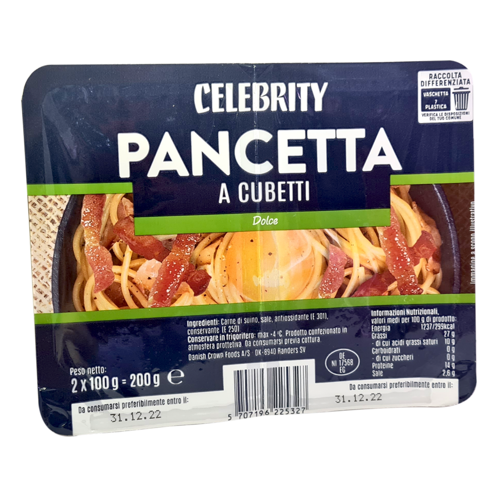 Pancetta cubetti dolce 100gx2 Celebrity D’Ambros Ipermercato
