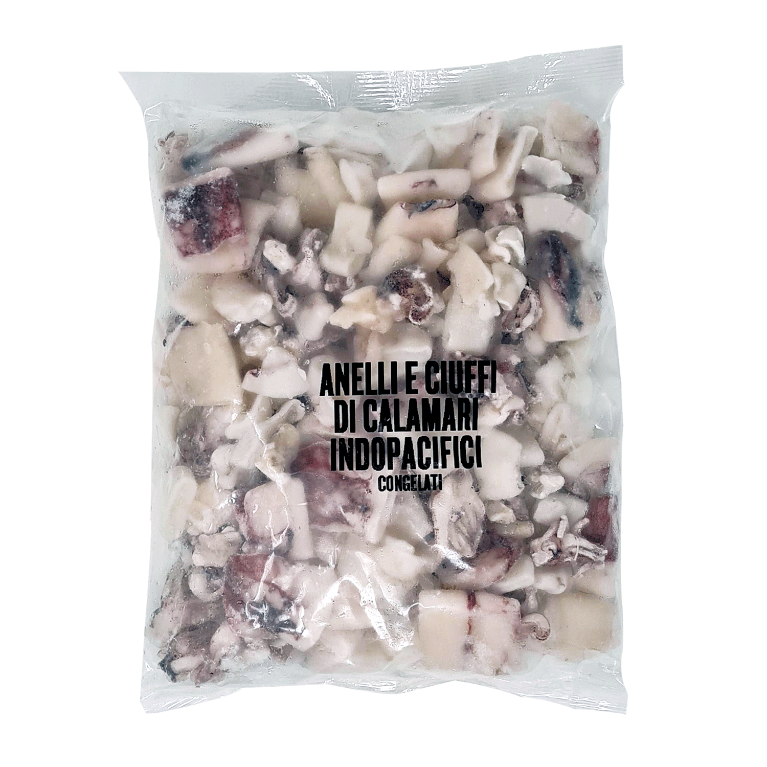 Anelli e ciuffi di calamaro ideale per fritti 20/40 800g