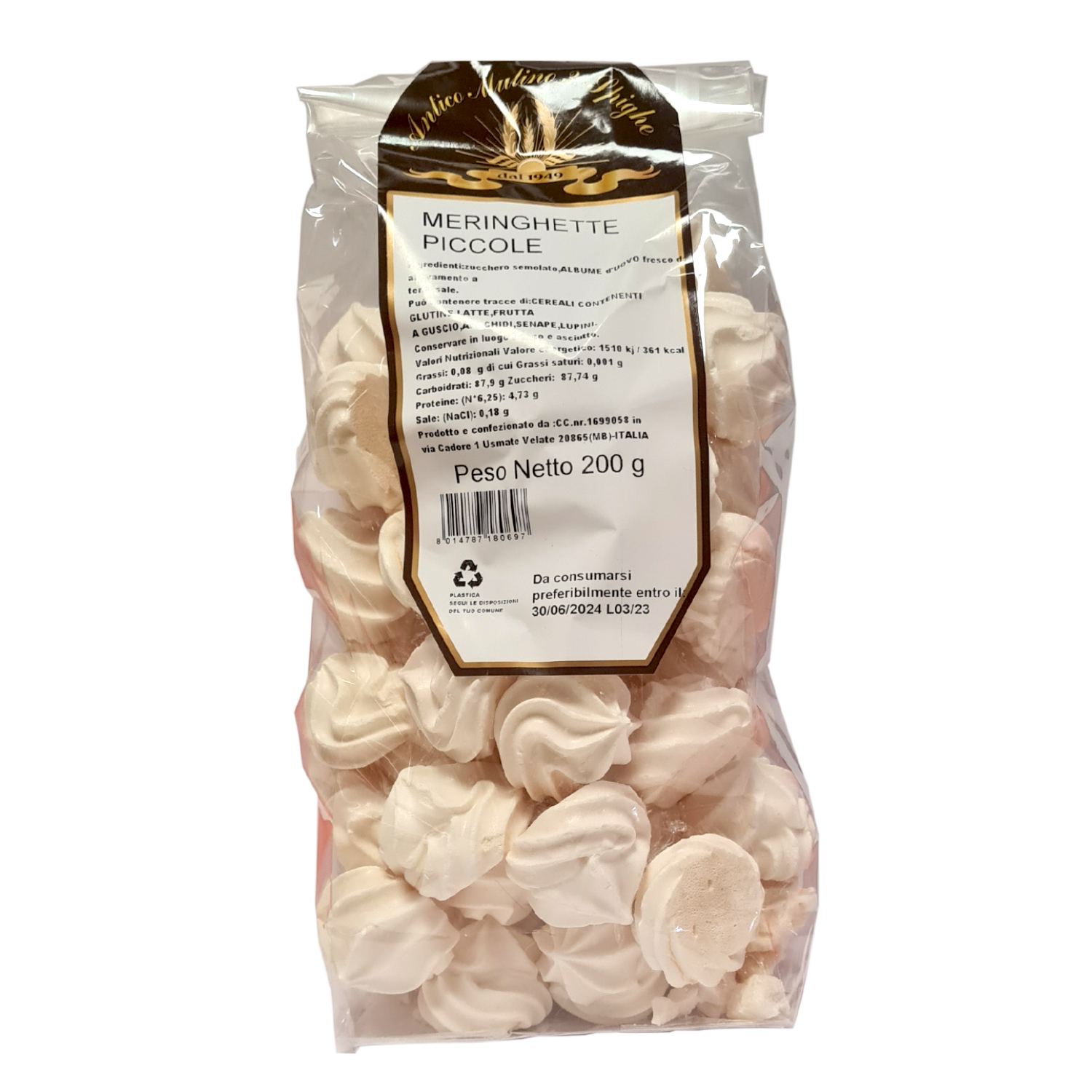Meringhette piccole 200g Antico Mulino