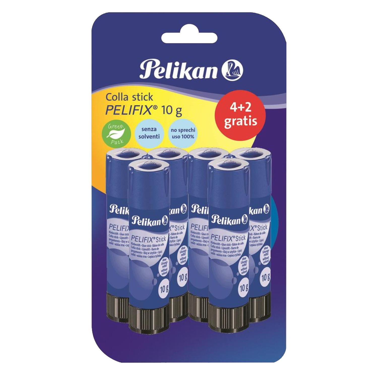 Colla Stick Pelifix 10gx4+2 Pelli Pelikan