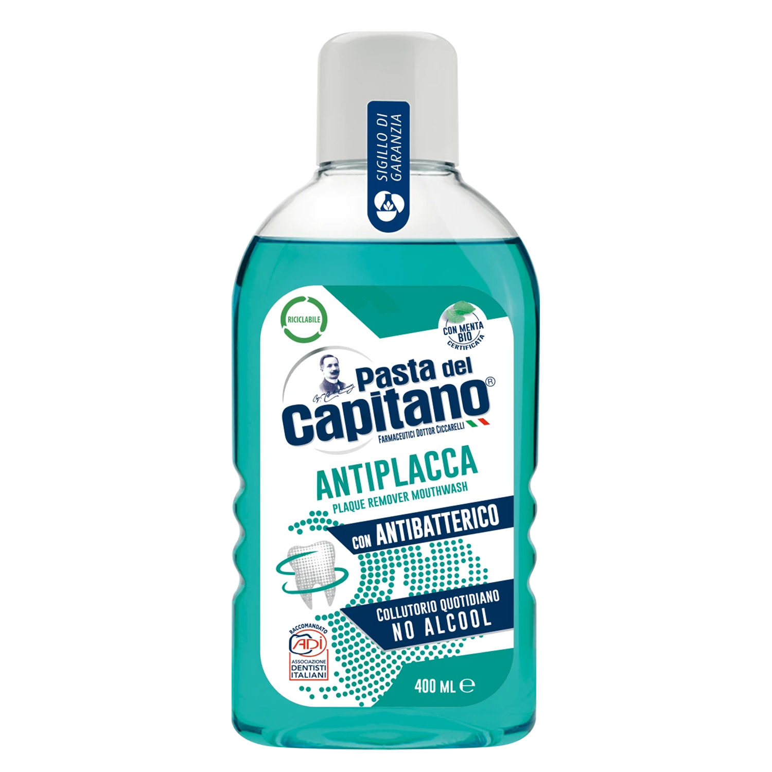 Collutorio 400ml Antiplacca Pasta del Capitano
