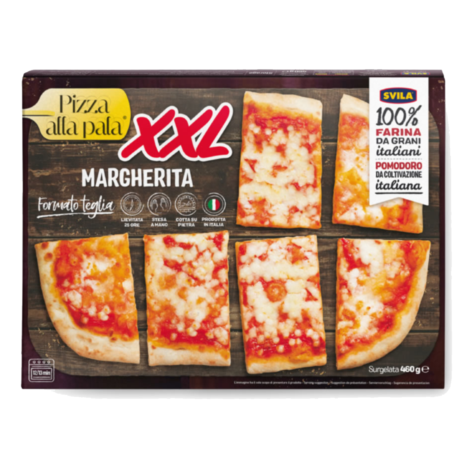 Pizza pala margherita XXL 460g Svila D’Ambros Ipermercato