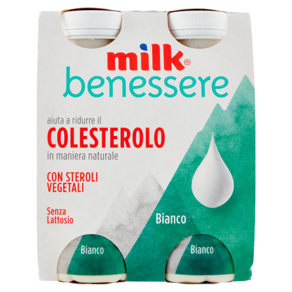 Milk Bianco confezione 4 bottigliette x100g aiuta a ridurre il colesterolo