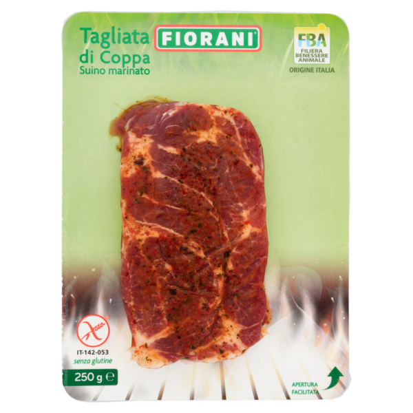 Tagliata di Coppa di suino marinata 250g Fiorani