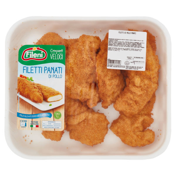 Filetti di pollo panati kg.1