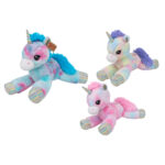 Peluche unicorno steso da 45cm