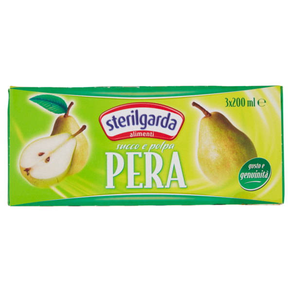 Succo e polpa alla pera 3x200ml Sterilgarda