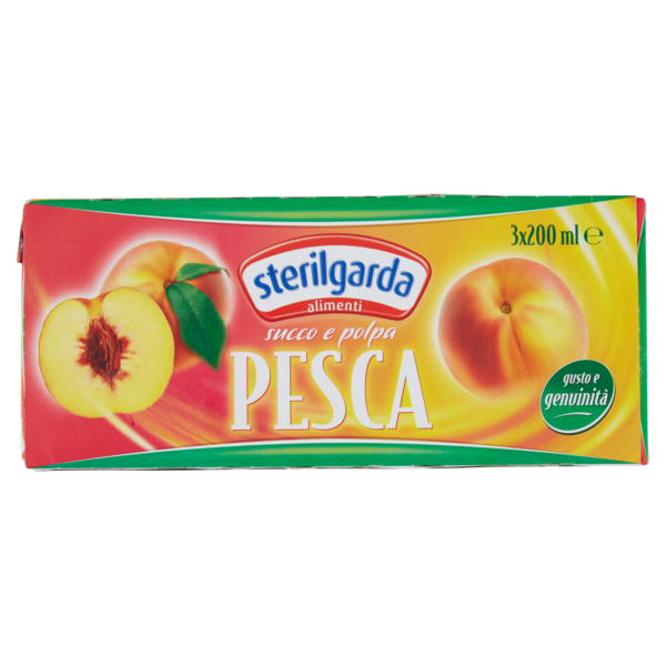 Succo e polpa pesca 3x200ml Sterilgarda