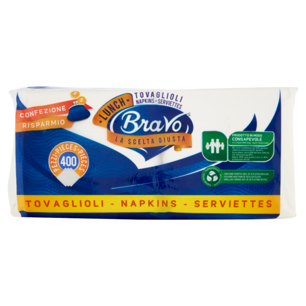 Tovagliolo bravo 33x33 cm monovelo