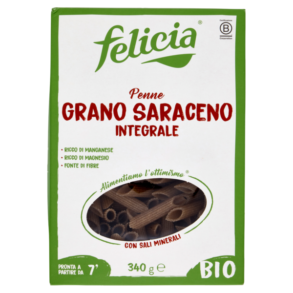 Penne rigate al grano saraceno, bio, 340g, Felicia