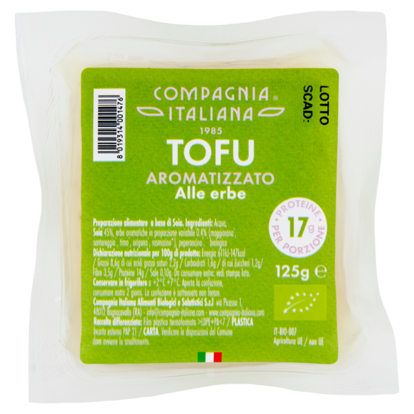 Tofu alle Erbe 125g Compagnia Italiana