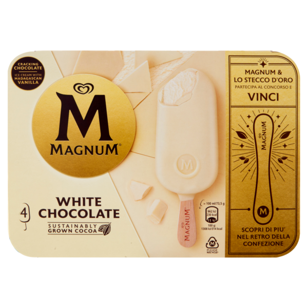 4 magnum bianco 294g Algida