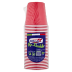 30 Bicchieri Rosso Bicolore 230ml Dopla