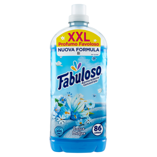 Ammorbidente Concentrato Fresco Mattino 86lavaggi 1,9l Fabuloso