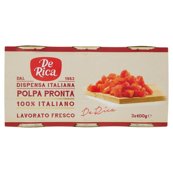 Polpa di pomodoro 3x400g De Rica