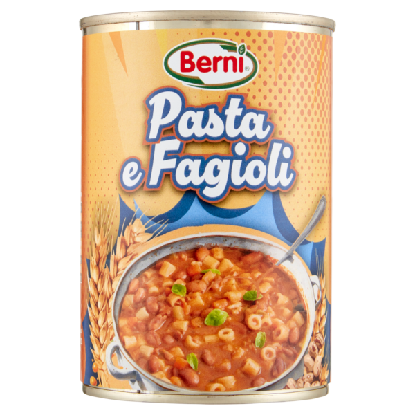 Pasta e Fagioli in latta 420g 100% vegetale Berni