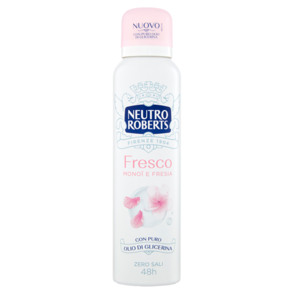 Deo Spray Fresco Rosa Monoi e fresia 150ml Neutro Roberts